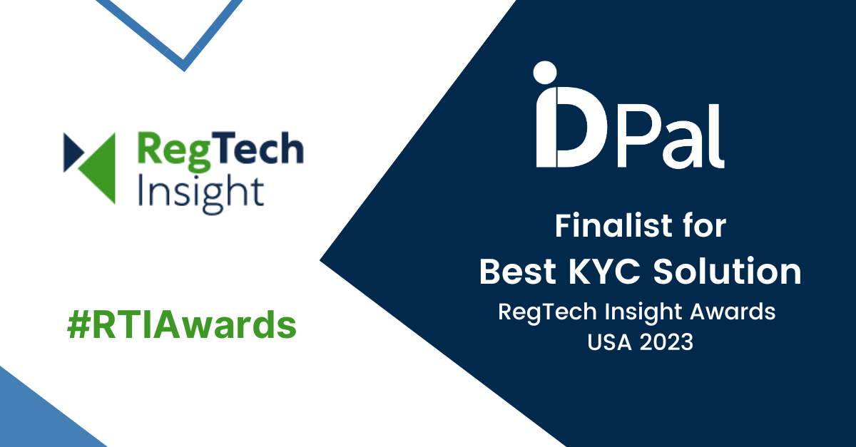 ID-Pal shortlisted for Best KYC category at the RegTech Insight Awards USA 2023