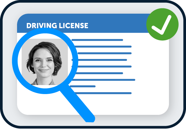driving licence identity document verification solution